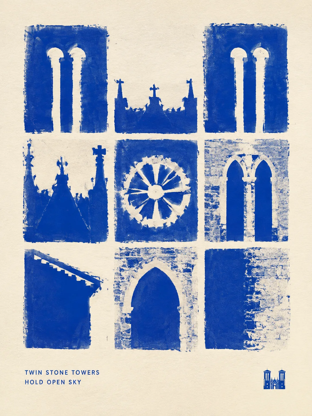 Building transformed with Deconstructed Duotone Poster