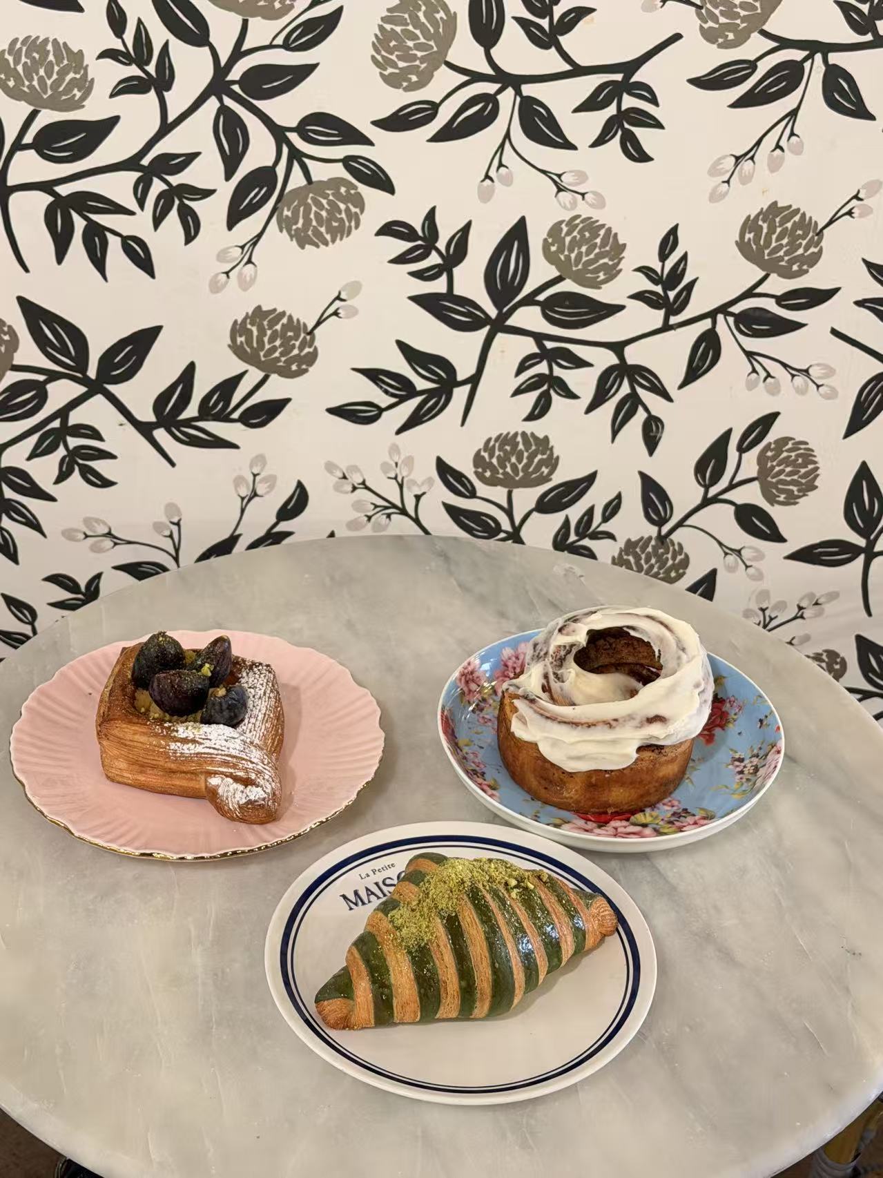 Desserts arranged as a colorful still life